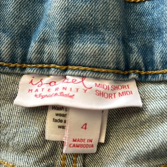 COPY - Black Jean Shorts with Elastic Waistband and Distressed Look - Picture 2 of 4